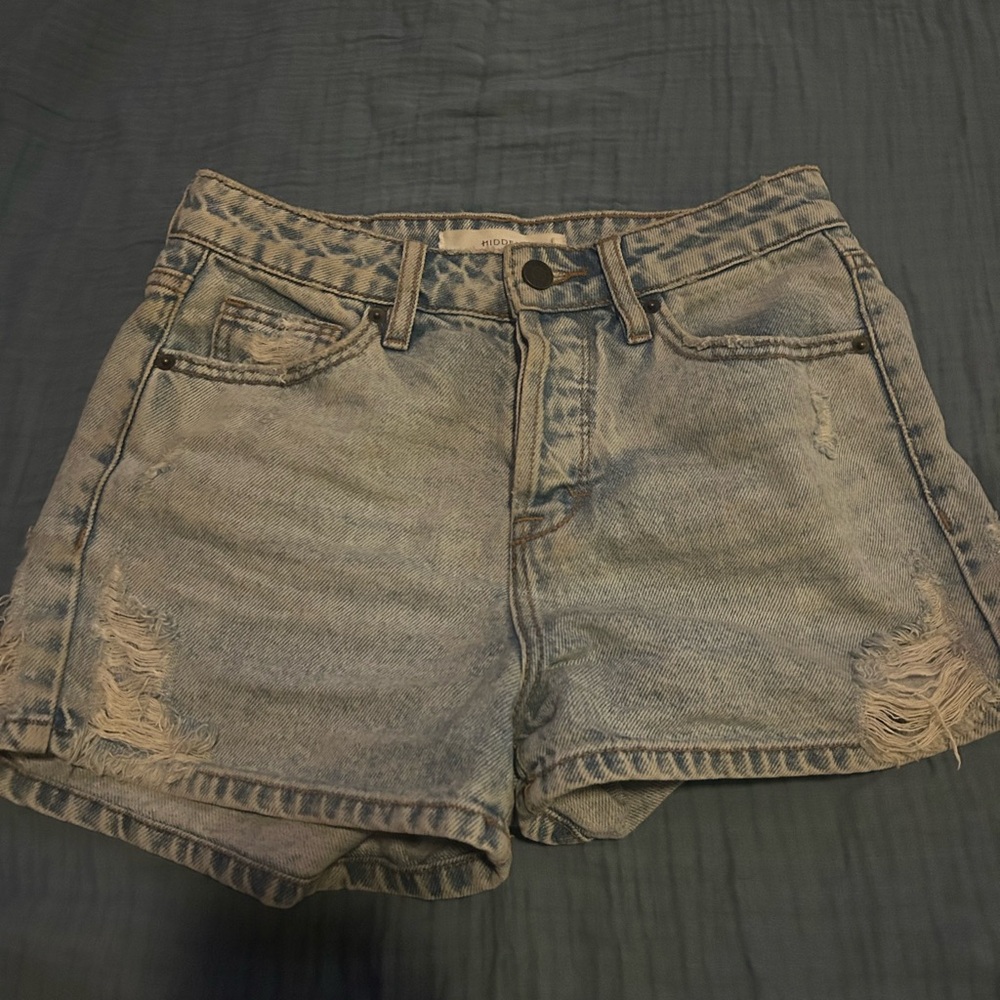 Casual Light Blue Jean Shorts